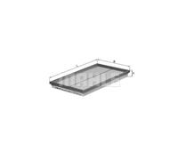 KNECHT Filtro Aria Inserto Filtro Adatto A per Mercedes-Benz CLK 430