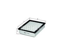 KNECHT Filtro Aria Inserto Filtro per Isuzu I 2.5 Ditd 4x4 3.0