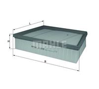 KNECHT Filtro Aria Inserto Filtro per Land Rover Range 2.2 D 4x4 2.0 Discovery