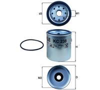 KNECHT KC 238D Filtro carburante per CHRYSLER,DODGE,JEEP