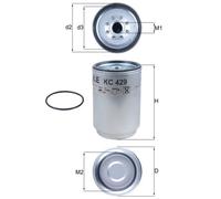 KNECHT KC 429D Filtro carburante per RENAULT TRUCKS,VOLVO