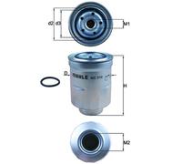MAHLE ORIGINAL KC 510D Filtro carburante