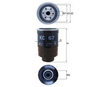 Filtro carburante MAHLE KNECHT KC 67