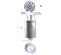 MAHLE ORIGINAL Filtro Carburante KL 1026 Filtro Combustibile JAGUAR,XF (_J05_, CC9),XF Sportbrake (X250),XJ (X35_, _J12_, _J24_)