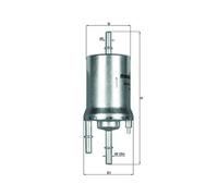 KNECHT KL 156/1 Filtro carburante per SEAT,SKODA,VW