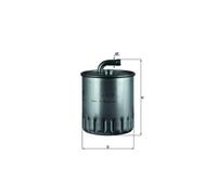 KNECHT KL 179 Filtro carburante per MERCEDES-BENZ