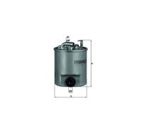KNECHT KL 195 Filtro carburante per MERCEDES-BENZ