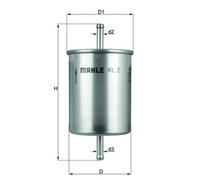 KNECHT KL 2 Filtro carburante per ALFA ROMEO,AUDI,CHERY,CHEVROLET,CITROËN,FORD,J