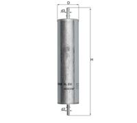 Filtro carburante MAHLE KNECHT KL 232