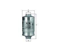 KNECHT KL 25 Filtro carburante per AUDI,BMW,PORSCHE,VW