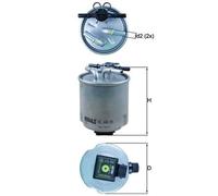 Filtro carburante KNECHT KL 440/39