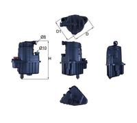 KNECHT KL 469 Filtro carburante per RENAULT