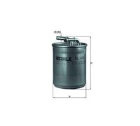 KNECHT KL 494 Filtro carburante per AUDI,SEAT,SKODA,VW