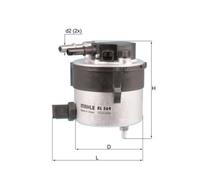 Filtro carburante KNECHT KL 569