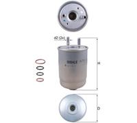 KNECHT KL 752/2D Filtro carburante per RENAULT