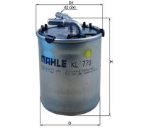 KNECHT KL 778 Filtro carburante per AUDI,SEAT,SKODA,VW