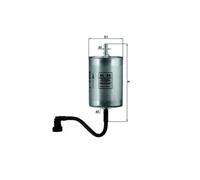 Filtro carburante KNECHT KL 80