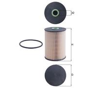 MAHLE ORIGINAL KX 228D Filtro carburante Filtro combustibile Cartuccia filtro