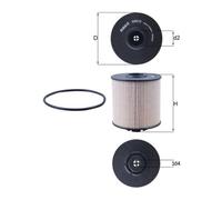 KNECHT KX 67/2D Filtro carburante per GÜLERYÜZ,IVECO,MAN,MAZ,MERCEDES-BENZ,OPTAR