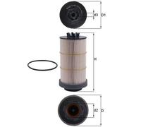 MAHLE ORIGINAL KX 80/1D Filtro carburante adatto per MERCEDES-BENZ ACTROS ATRON