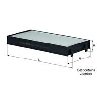 KNECHT LA 221/S Filtro, Aria abitacolo per BMW