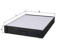 Filtro cabina KNECHT LA 347