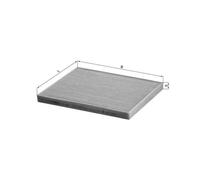 KNECHT LA 408 Filtro, Aria abitacolo per SUZUKI