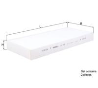 MAHLE ORIGINAL LA 426/S Filtro abitacolo