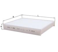 KNECHT LA 472 Filtro, Aria abitacolo per ASTRA,CADILLAC,CHEVROLET,HONDA,OPEL,SAA