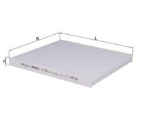 KNECHT LA 832 Filtro, Aria abitacolo per ISUZU