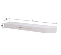 Filtro cabina KNECHT LA 897