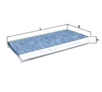 RIDEX 424I0010 Filtro abitacolo per BMW 5 Limousine (E60) 5 Touring (E61) Filtro