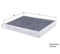 MAHLE ORIGINAL LAK 675/2/S Filtro abitacolo