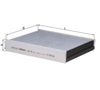 Filtro abitacolo Filtro al carbone attivo LAK 98 KNECHT per MERCEDES-BENZ