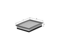 KNECHT LX 1036/2 Filtro aria per MINI