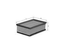 KNECHT LX 1045 Filtro aria per CITROËN,PEUGEOT