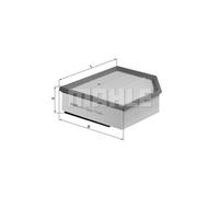 KNECHT LX 1289/1 Filtro aria per VOLVO