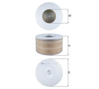 KNECHT LX 1641 Filtro aria per TOYOTA