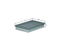 KNECHT LX 1661 Filtro aria per CHRYSLER