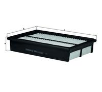 KNECHT LX 1688 Filtro aria per MAZDA
