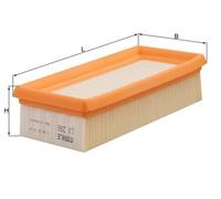 KNECHT LX 266 Filtro aria per VW