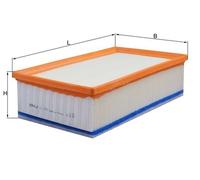 Filtro aria MAHLE KNECHT LX 2996