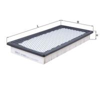KNECHT LX 4423 Filtro aria per DODGE,JEEP