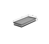 KNECHT LX 596 Filtro aria per VOLVO