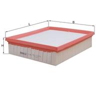 KNECHT LX 886 Filtro aria per LAND ROVER