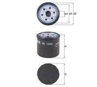 KNECHT OC 1253 Filtro olio per CHERY,CHEVROLET,DAEWOO,DAIHATSU,OPEL,PERODUA,PIAG