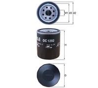 KNECHT OC 1292 Filtro olio per FORD,FORD USA