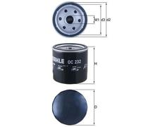 KNECHT OC 232 Filtro olio per FORD,LDV,MAZDA,METROCAB