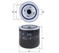 KNECHT OC 288 Filtro olio per CADILLAC,CHRYSLER,DODGE,FORD,FORD AUSTRALIA,FORD U