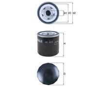 KNECHT OC 473 Filtro olio per ABARTH,ALFA ROMEO,AUTOBIANCHI,FIAT,FSO,INNOCENTI,L